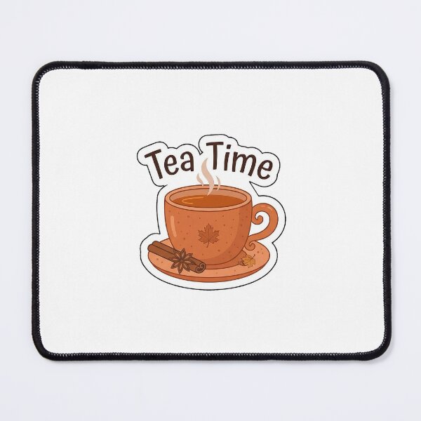 Item preview, Tea Time Cozy Autumn Mug - Typography Sticker designed and sold by SimpleP.