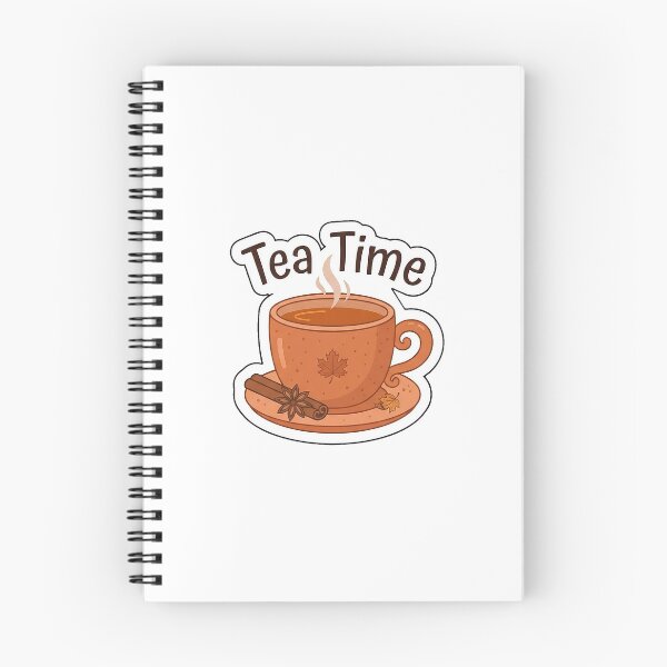Item preview, Tea Time Cozy Autumn Mug - Typography Sticker designed and sold by SimpleP.