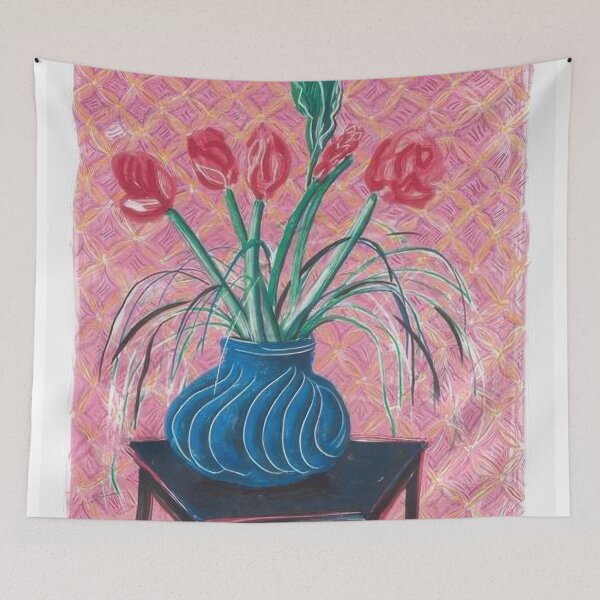 Item preview, David Hockney -  Amaryllis In Vase - Signed Print by David Hockney undefinedr designed and sold by LILLIANSTRANGEy.