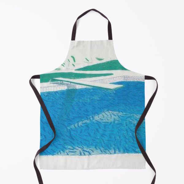 Item preview, David Hockney -  Lithographic Water Made Of Lines, Crayon, And Two Blue Washes - Signed Print by David Hockney undefinedr designed and sold by LILLIANSTRANGEy.