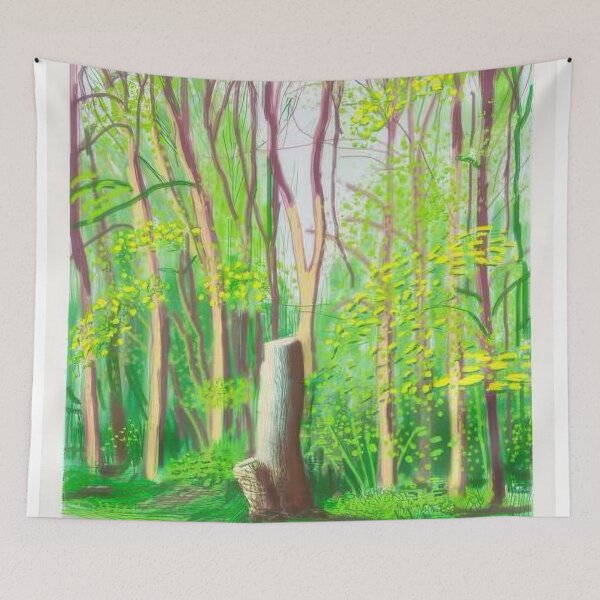 Item preview, David Hockney -  The Arrival Of Spring In Woldgate, East Yorkshire In  (twenty eleven) -  April - Signed Print by David Hockney undefinedr designed and sold by LILLIANSTRANGEy.