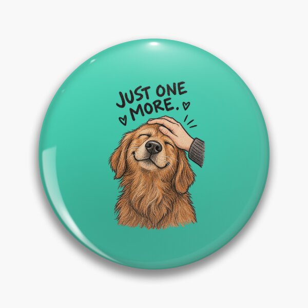 Item preview, Just One More — Cute Golden Retriever Dog Hand Drawn designed and sold by CROFTARTS.