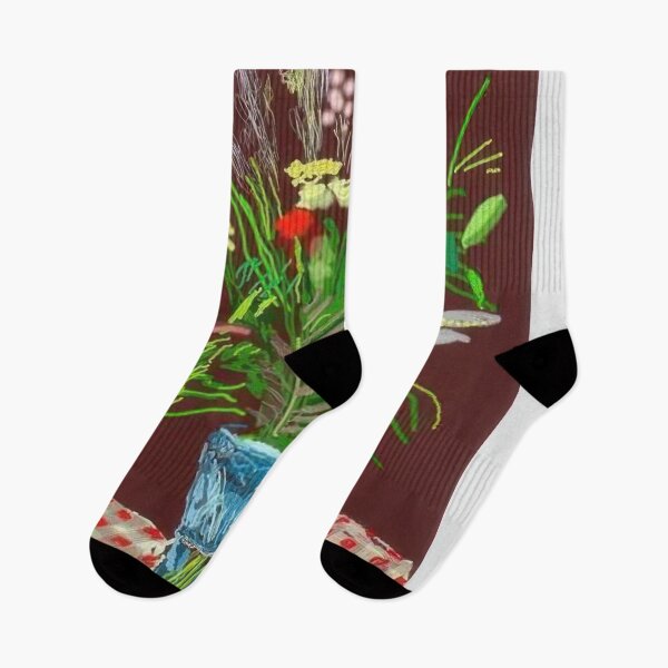 Item preview, David Hockney -  th February , Tall Flowers In A Tall Vase - Signed Print by David Hockney undefinedr designed and sold by LILLIANSTRANGEy.
