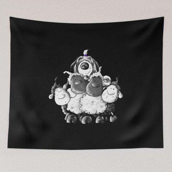 Item preview, Bearded Collie And Sheep   designed and sold by quyenphoshop.