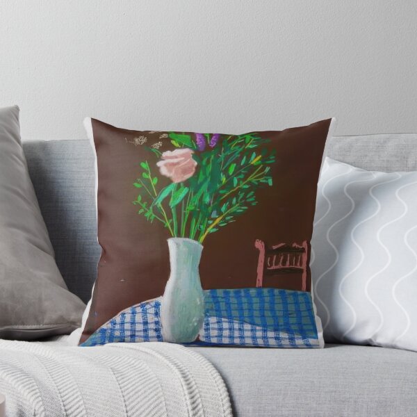 Item preview, David Hockney -  th February , Flowers In White Vase With Chair - Signed Print by David Hockney undefinedr designed and sold by LILLIANSTRANGEy.
