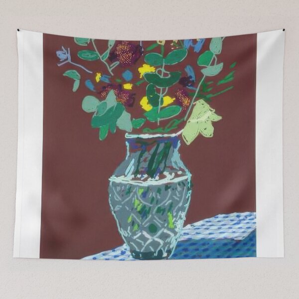Item preview, David Hockney -  th March, , Flowers On The Table Edge - Signed Print by David Hockney undefinedr designed and sold by LILLIANSTRANGEy.