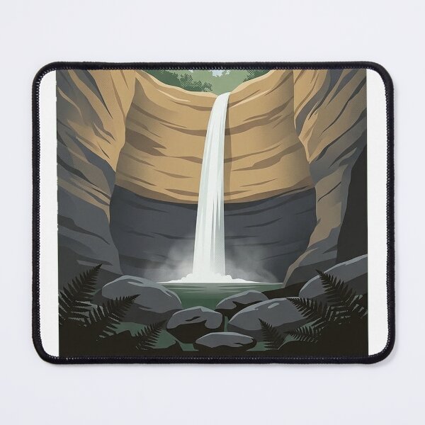 Item preview, Rainbow Falls Dismals Canyon Alabama Waterfall Sticker designed and sold by DetourDgn.