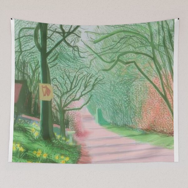 Item preview, David Hockney -  The Arrival Of Spring In Woldgate, East Yorkshire In  (twenty eleven) -  March - Signed Print by David Hockney undefinedr designed and sold by LILLIANSTRANGEy.