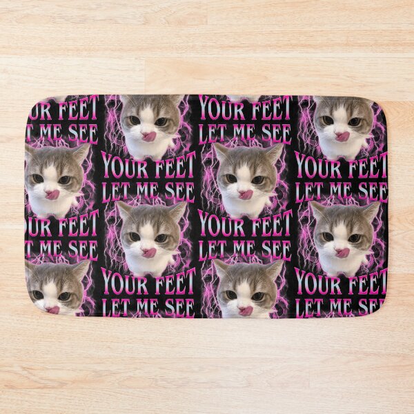 Item preview, Funny Offensive Let Me See Your Feet Cat Meme For Men Women designed and sold by serialcarachts.
