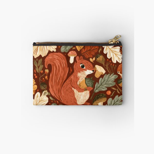 Item preview, Cute Squirrel Acorn Autumn Fall Woodland Pattern designed and sold by NicolasGlowArt.