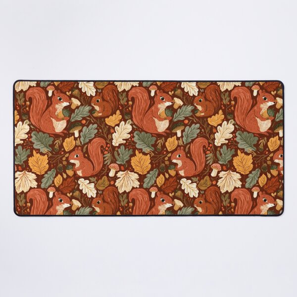 Item preview, Cute Squirrel Acorn Autumn Fall Woodland Pattern designed and sold by NicolasGlowArt.