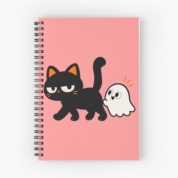 Item preview, Black Cat and Ghost Halloween – Funny Spooky Cat Design designed and sold by MewMade.
