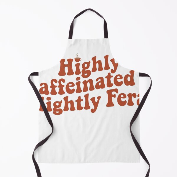 Item preview, Highly Caffeinated and Slightly Feral PNG, Funny Coffee Lover Shirt Design, Groovy Retro Bubble Script, Sarcastic Pet Mom Quote, Cat Dog Mom Gift designed and sold by abdelhamid85.