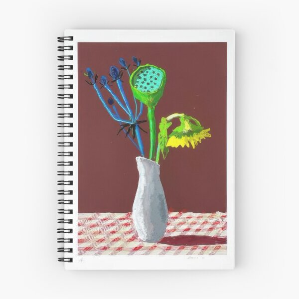 Item preview, David Hockney -  th March , Sunflower With Exotic Flower - Signed Print by David Hockney undefinedr designed and sold by LILLIANSTRANGEy.