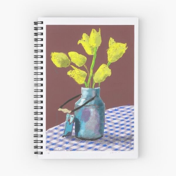 Item preview, David Hockney -  st April , Yellow Flowers In A Small Milk Churn - Signed Print by David Hockney undefinedr designed and sold by LILLIANSTRANGEy.