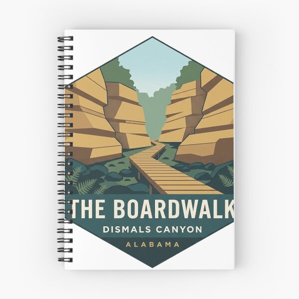 Item preview, Dismals Canyon Boardwalk Trail Alabama Hiking Sticker designed and sold by DetourDgn.