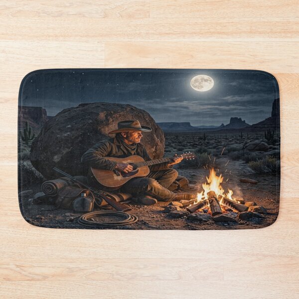 Item preview, Cowboy serenade under a full moon designed and sold by Solomon-Ent-144.