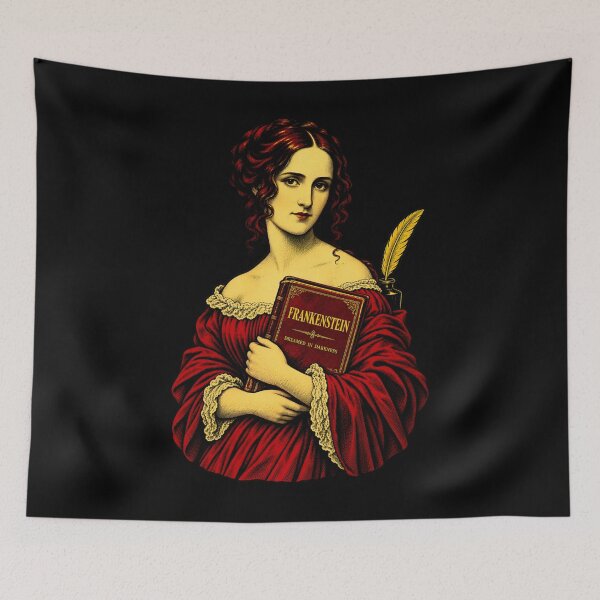 Item preview, Mary Shelley Dreamed in Darkness Portrait designed and sold by Fenay Designs.