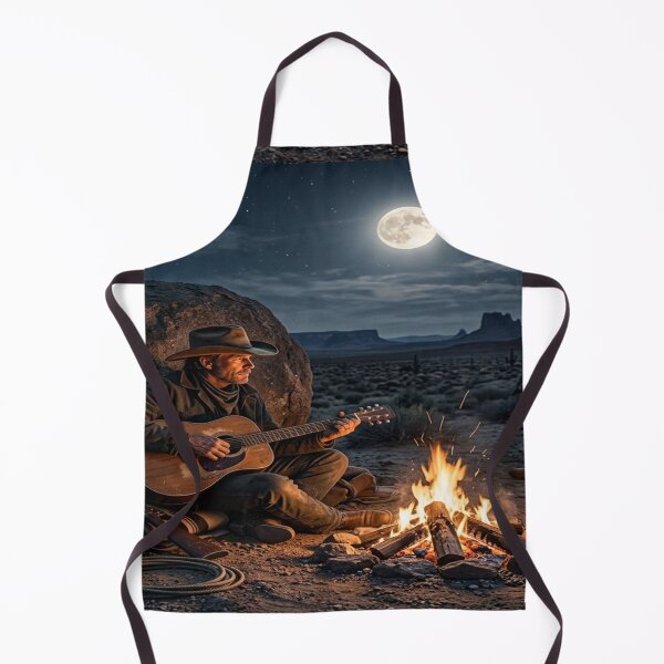 Item preview, Cowboy serenade under a full moon designed and sold by Solomon-Ent-144.
