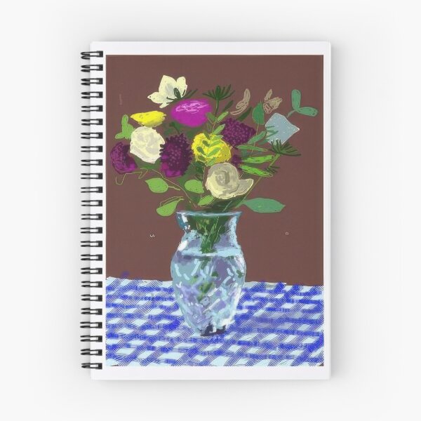 Item preview, David Hockney -  th March , Flowers, Glass Vase On A Table - Signed Print by David Hockney undefinedr designed and sold by LILLIANSTRANGEy.