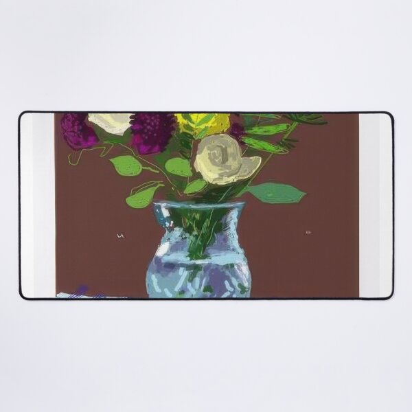 Item preview, David Hockney - th March , Flowers, Glass Vase On A Table - Signed Print by David Hockney undefinedr designed and sold by LILLIANSTRANGEy.
