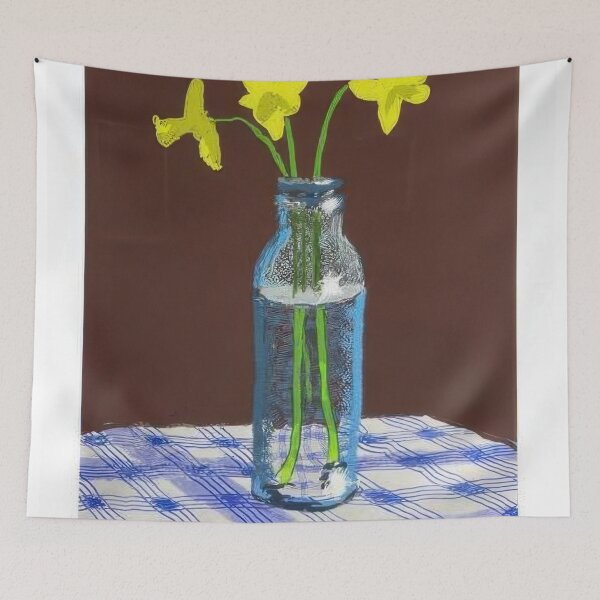 Item preview, David Hockney -  th April , Three Daffodils In A Bottle - Signed Print by David Hockney undefinedr designed and sold by LILLIANSTRANGEy.