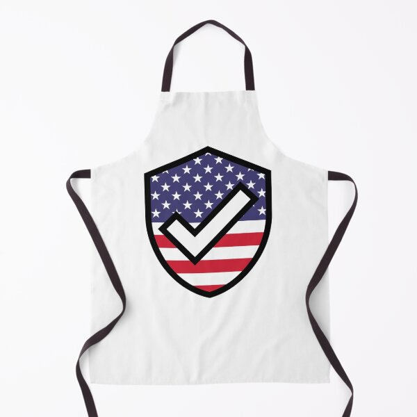 Item preview, American Flag Shield with Check Mark – Patriotic USA Protection and Victory Design designed and sold by RokaCircles.