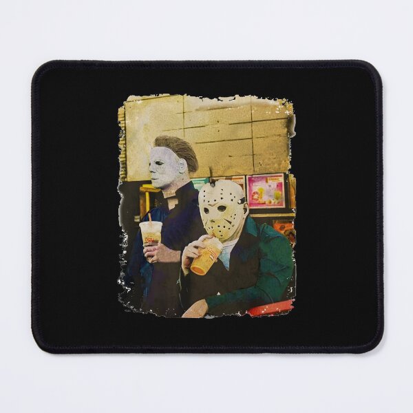 Item preview, Michael and Jason Horror Movie Coffee Break designed and sold by OddPopARt.