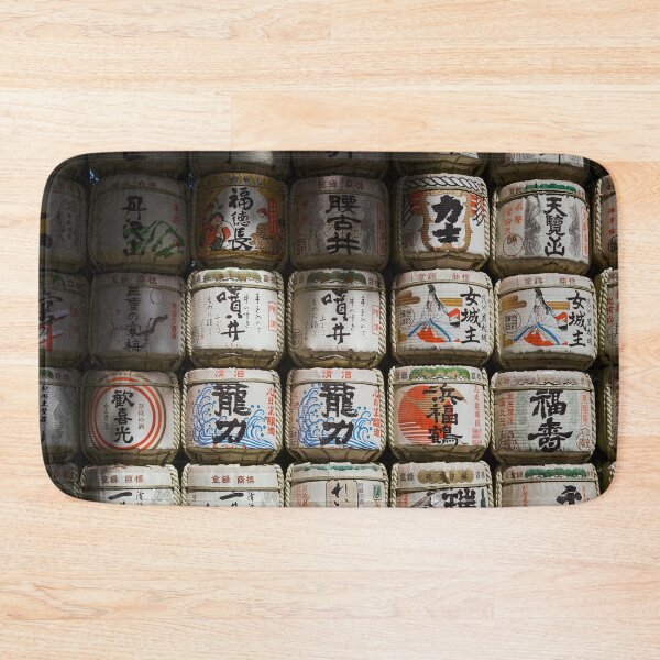 Item preview, Stacked Sake Barrels | Japanese Culture Wall Art designed and sold by danmanYEAH.