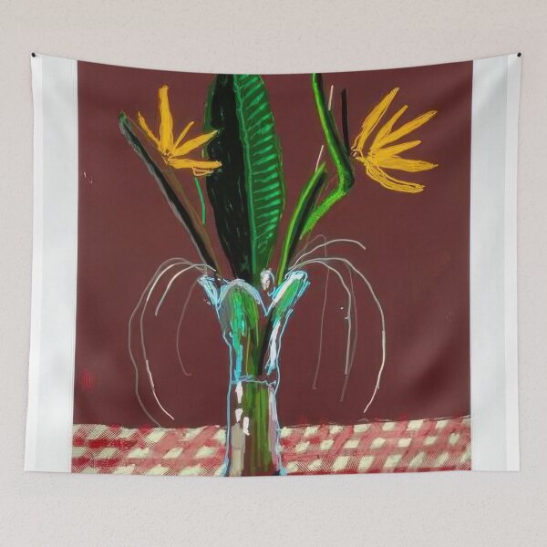 Item preview, David Hockney -  th March , Exotic Flowers - Signed Print by David Hockney undefinedr designed and sold by LILLIANSTRANGEy.