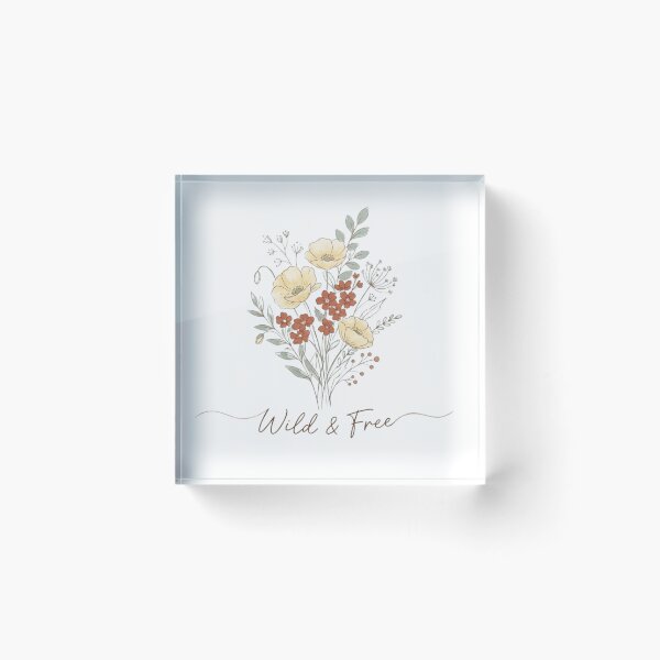 Item preview, Wild and Free Wildflower Bouquet PNG, Boho Floral Sublimation Design, Botanical Script Shirt, Cottagecore Nature Lover Gift, Watercolor Flower Print designed and sold by abdelhamid85.