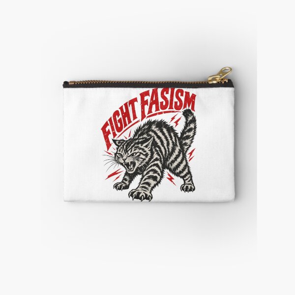 Item preview, Fight Fascism Retro Angry Cat Political Activism Design designed and sold by luffyShop1.