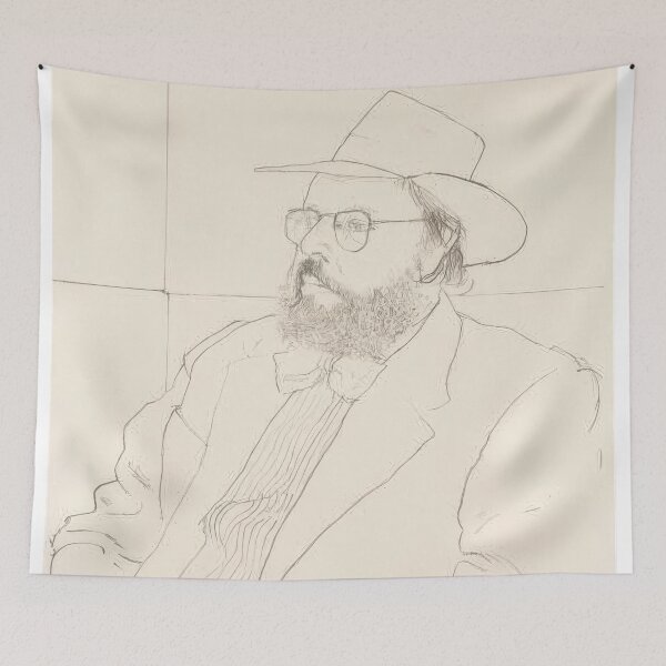 Item preview, David Hockney -  Henry Geldzahler With Hat - Signed Print by David Hockney undefinedr designed and sold by LILLIANSTRANGEy.
