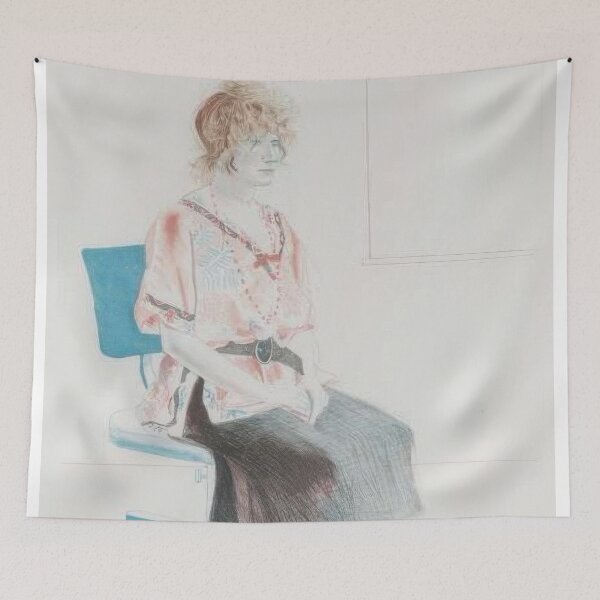 Item preview, David Hockney -  Celia Seated In An Office Chair - Signed Print by David Hockney undefinedr designed and sold by LILLIANSTRANGEy.