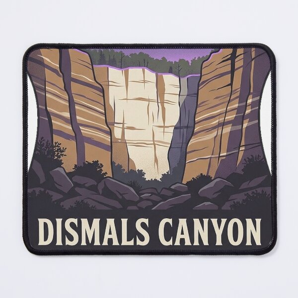 Item preview, Dismals Canyon Sandstone Bluffs Alabama Crest Sticker designed and sold by DetourDgn.