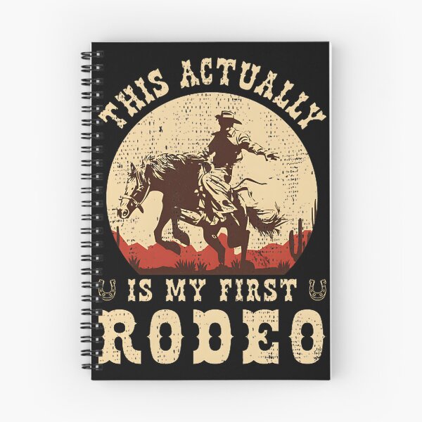 Item preview, This Actually Is My First Rodeo Vintage Cowboy Cowgirl Horse Western Design designed and sold by hannahnormann.