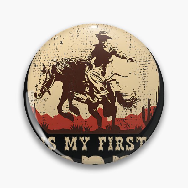 Item preview, This Actually Is My First Rodeo Vintage Cowboy Cowgirl Horse Western Design designed and sold by hannahnormann.