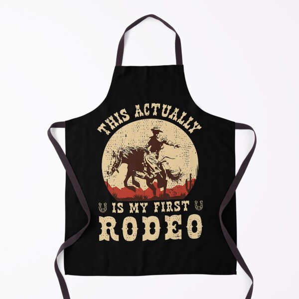 Item preview, This Actually Is My First Rodeo Vintage Cowboy Cowgirl Horse Western Design designed and sold by hannahnormann.
