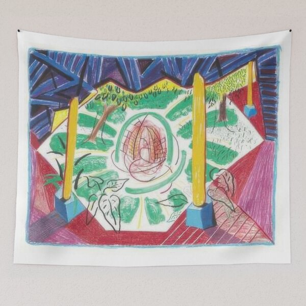 Item preview, David Hockney -  Views Of Hotel Well II - Signed Print by David Hockney undefinedr designed and sold by LILLIANSTRANGEy.