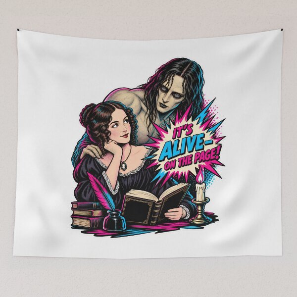 Item preview, Mary Shelley It's Alive on the Page Pop Art designed and sold by Fenay Designs.