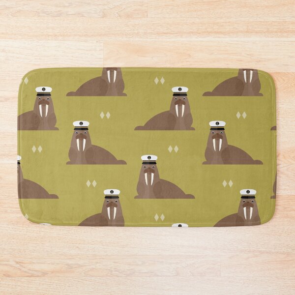 Item preview, Walruses with sailor hat on green designed and sold by reneesillus.