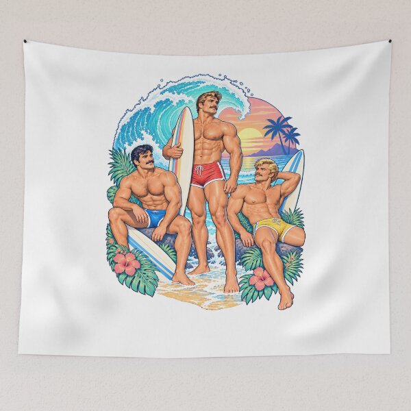 Item preview, Surfs Up Beach designed and sold by Leatherandsmoke.