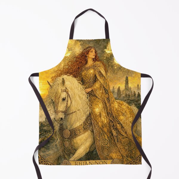 Item preview, Rhiannon at Gorsedd Arberth | A Celtic Vision of the Otherworld designed and sold by Stoneflower-Art.