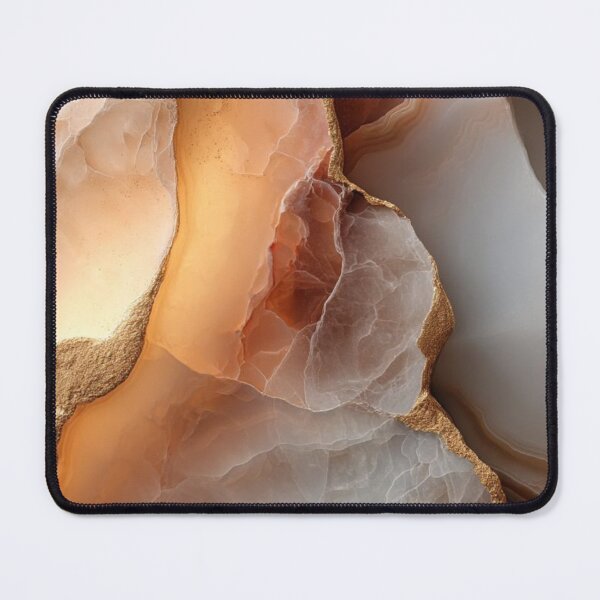Item preview, Blush Pink Agate Slice Geode with Gold Foil Edges — Luxury Mineral Marble Texture designed and sold by LYAN-STORE.