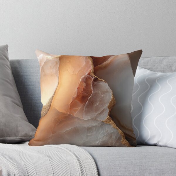 Item preview, Blush Pink Agate Slice Geode with Gold Foil Edges — Luxury Mineral Marble Texture designed and sold by LYAN-STORE.