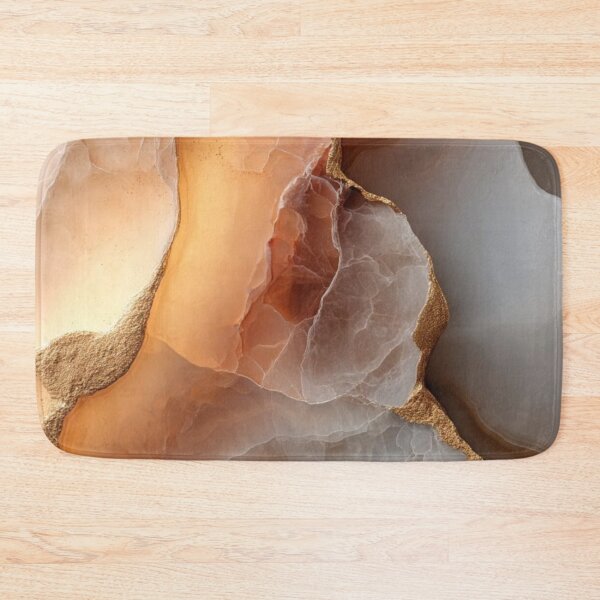 Item preview, Blush Pink Agate Slice Geode with Gold Foil Edges — Luxury Mineral Marble Texture designed and sold by LYAN-STORE.