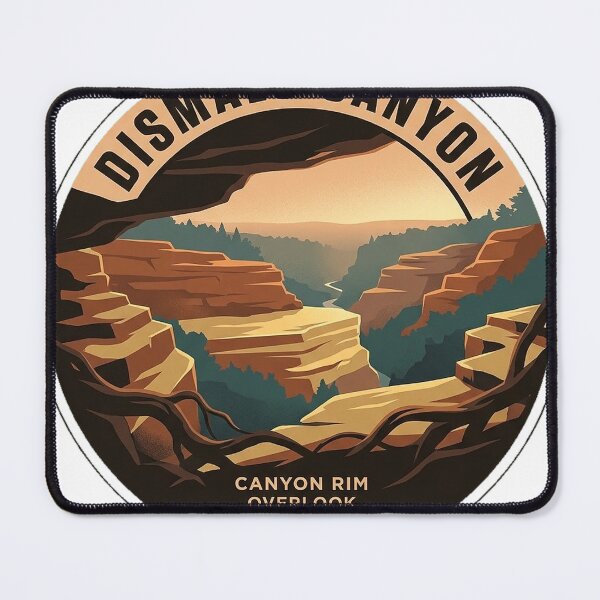 Item preview, Dismals Canyon Rim Overlook Alabama Round Sticker designed and sold by DetourDgn.