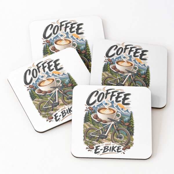 Item preview, Coffee and E-Bike Mountain Bike Design designed and sold by RennradKunst.