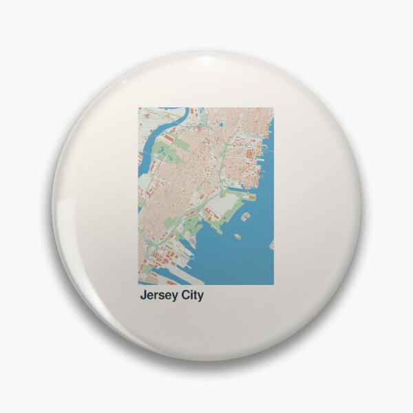Item preview, Jersey City Minimalistic Map Art designed and sold by MapsNerd.