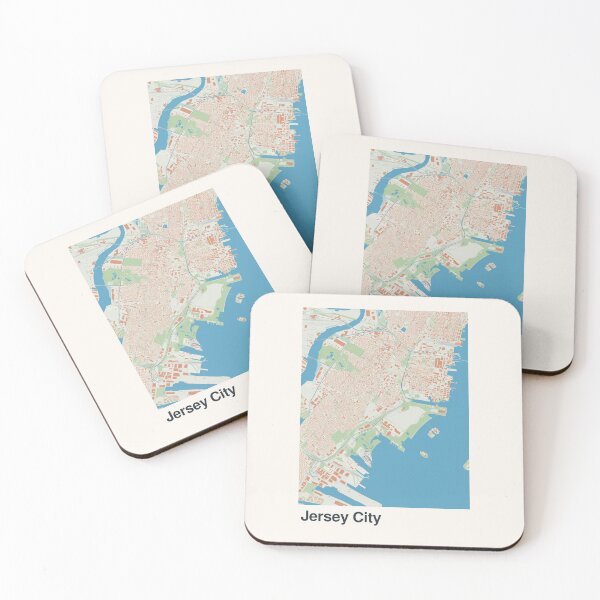 Item preview, Jersey City Minimalistic Map Art designed and sold by MapsNerd.